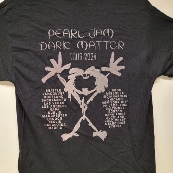 Pearl Jam Dark Matter 2024 Tour Shirt Black - Picture 2 of 2